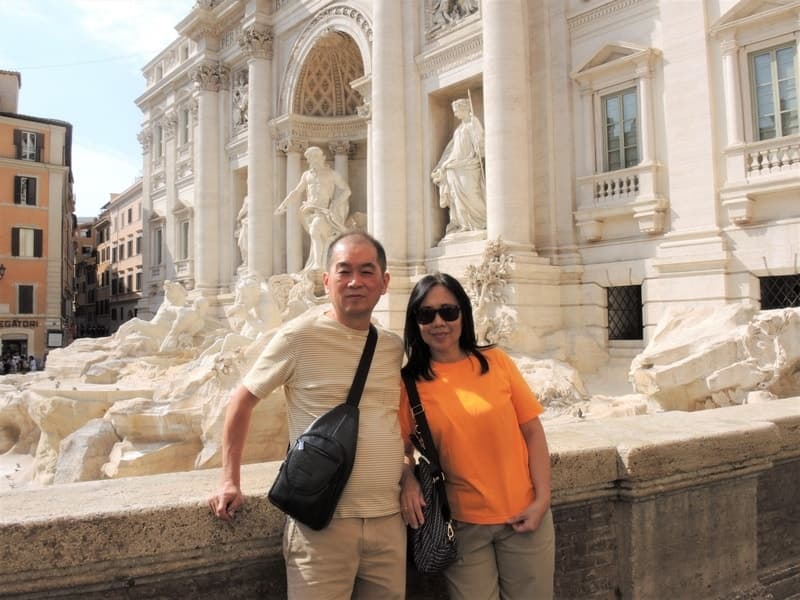 Fontana di Trevi without Water