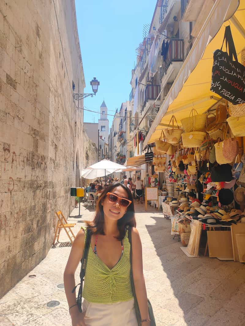 Shopping street in Bari