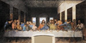 The last supper painting by Leonardo Davinci